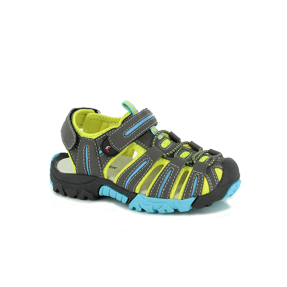 1-6883-Sun-Light-Kinder-Sandale-grau-lime-Lackner - Lackner Schuhe